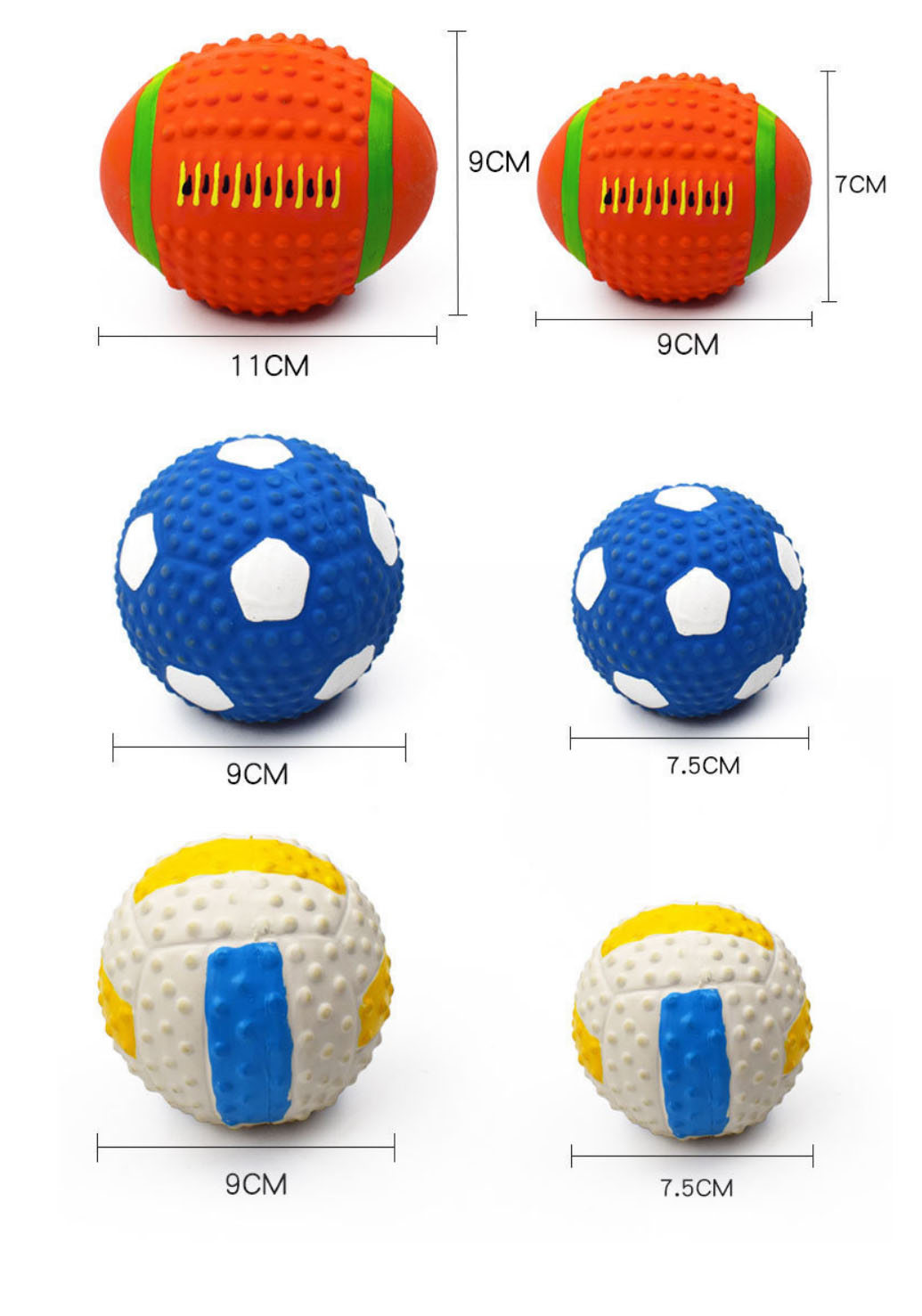 bola de látex para cachorro