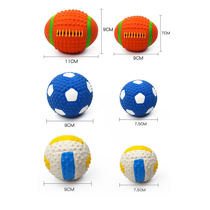 Bola de látex para cachorro