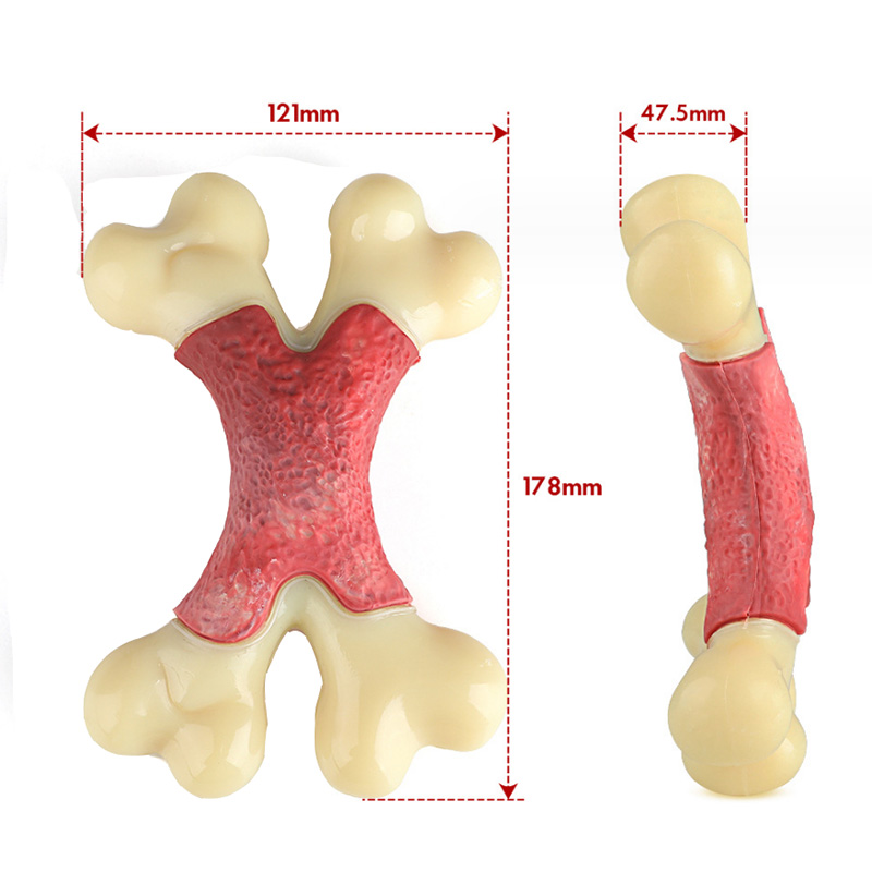Brinquedo de cachorro em formato de X para mastigadores agressivos