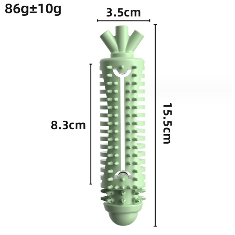 Brinquedo para mastigar cachorro em forma de cenoura TPR