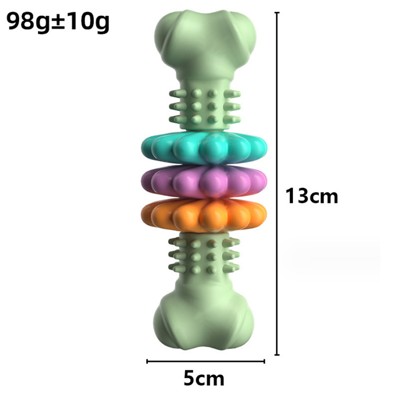 Brinquedo para mastigar cachorro em forma de osso TPR