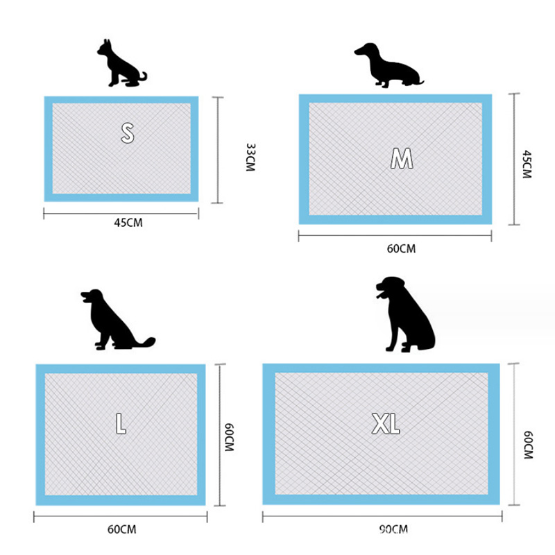 Almofadas de xixi para cães e cachorrinhos de secagem rápida