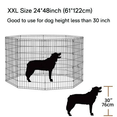 foldable portable pet metal play fence pen